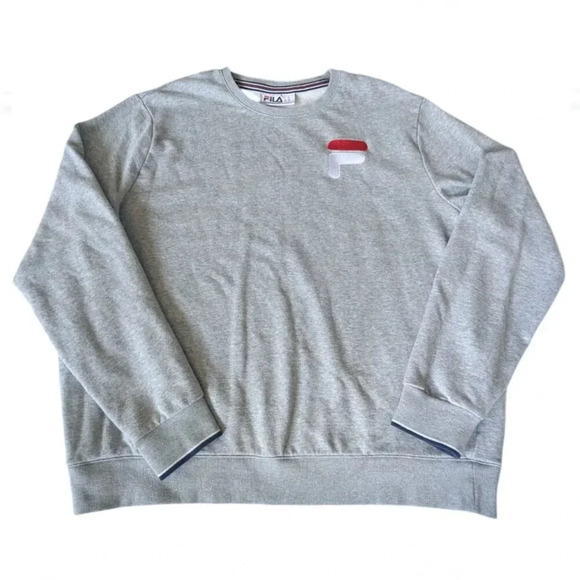 FILA Men's French Terry Crew Neck Sweatshirt Size XXL - Picture 2 of 8